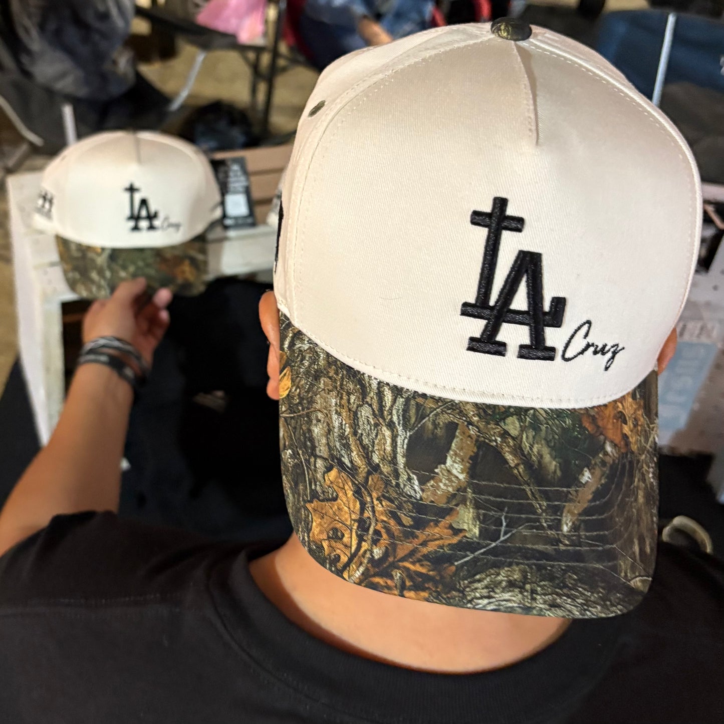 La Cruz / Camo & Bone Snapback