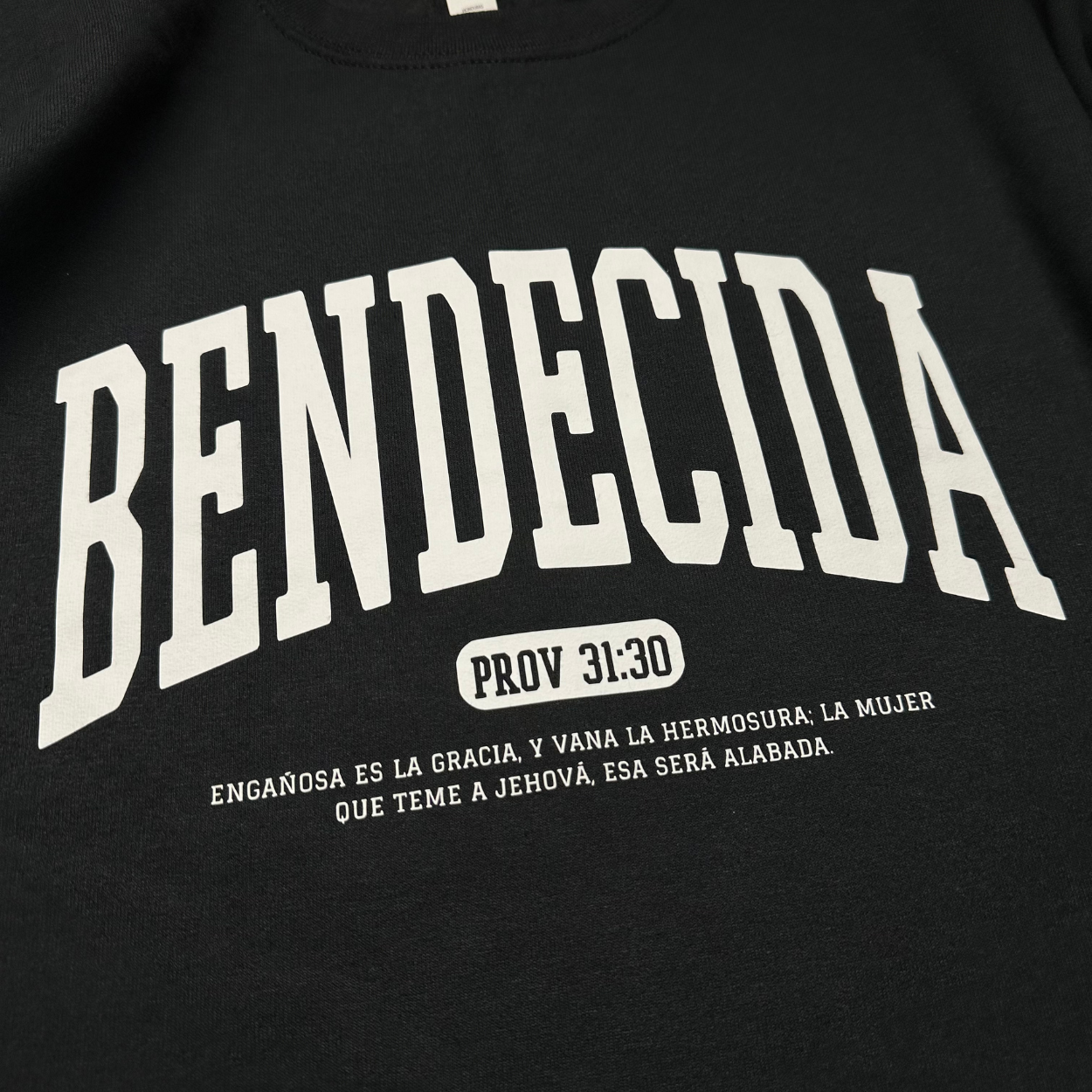 Spanish "Bendecida" Womans Sweatshirt