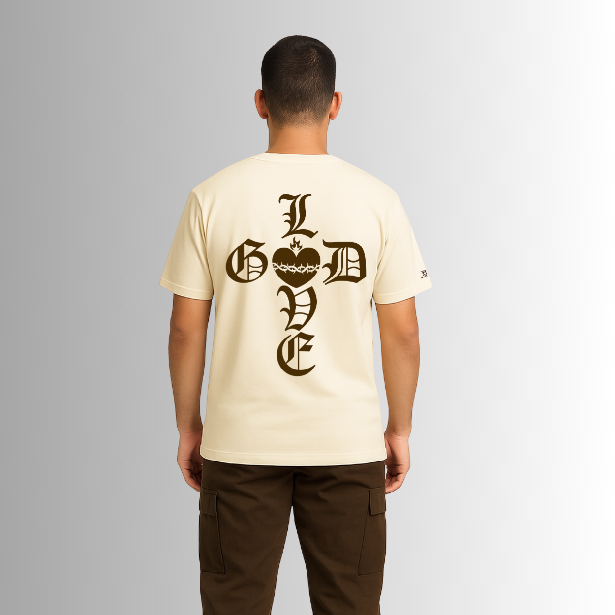 Love God (Cream & Brown)