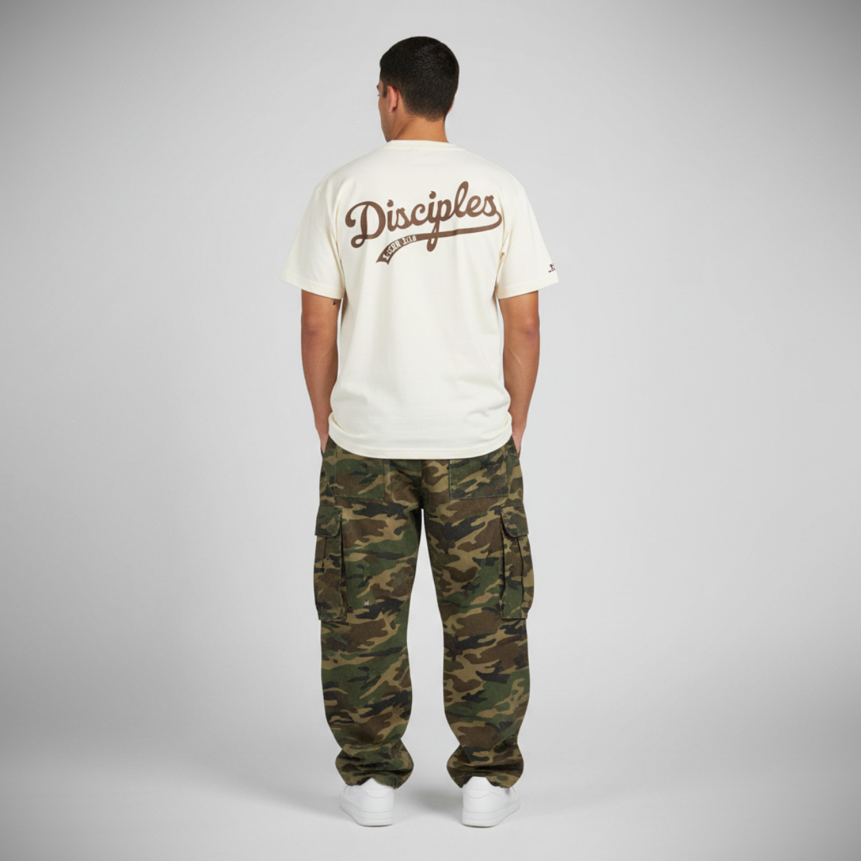 La Cruz Cream/Brown Classic Tee