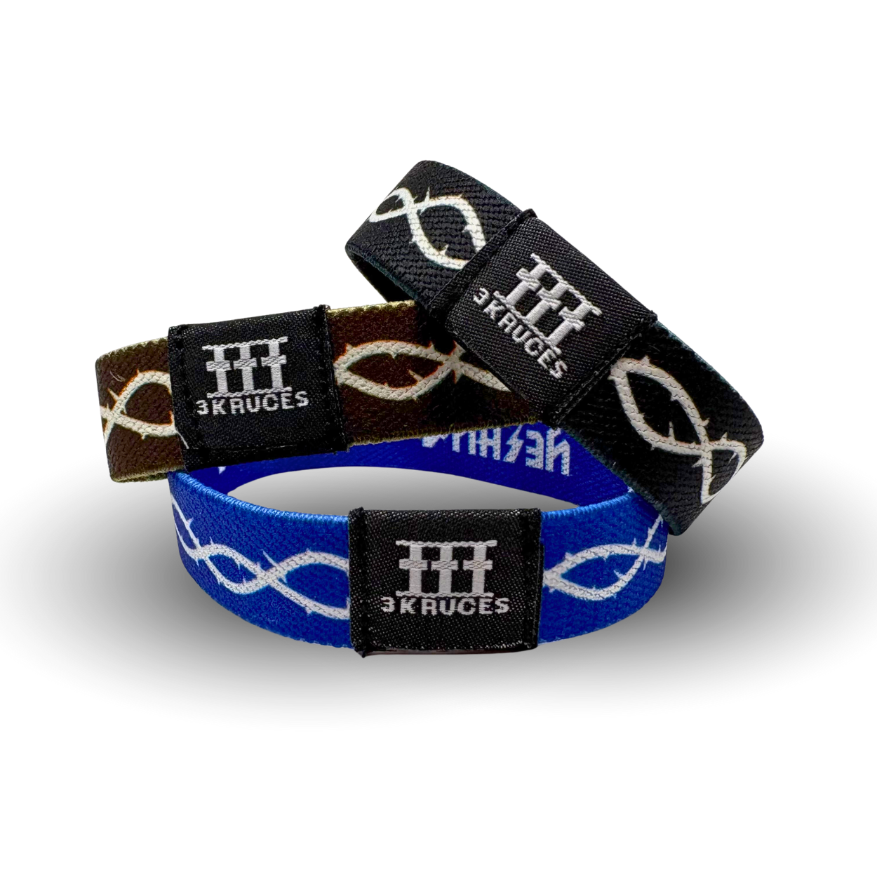 Men's Yeshua Reversible Wristbands (3pk)