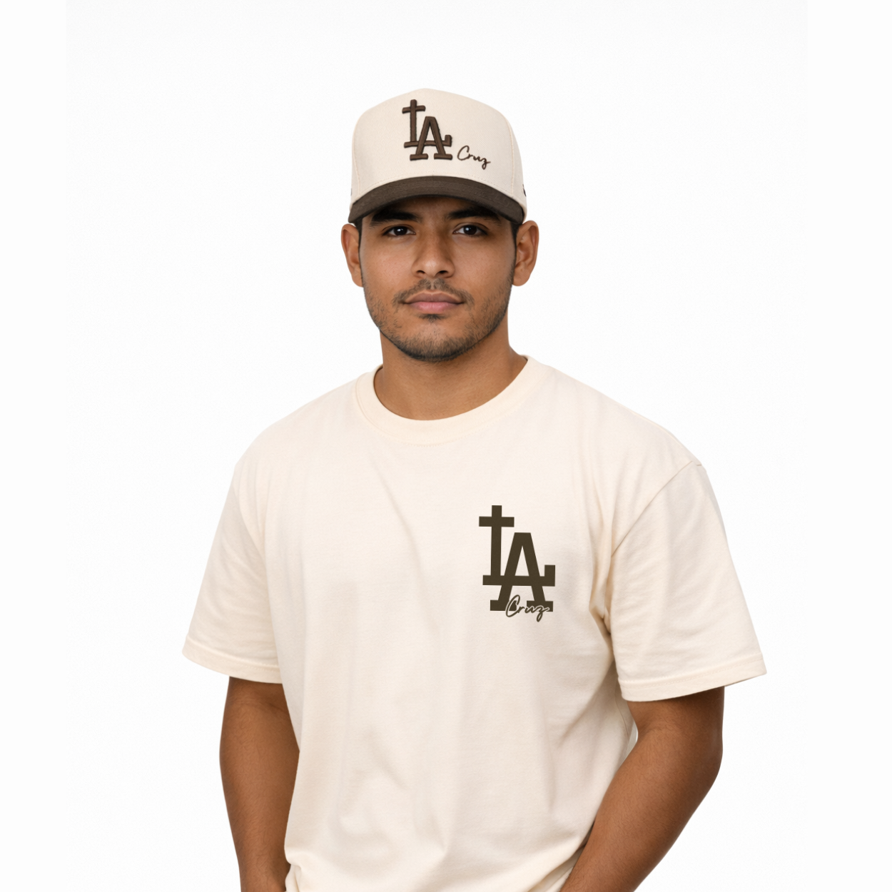 La Cruz / Bone & Brown Snapback
