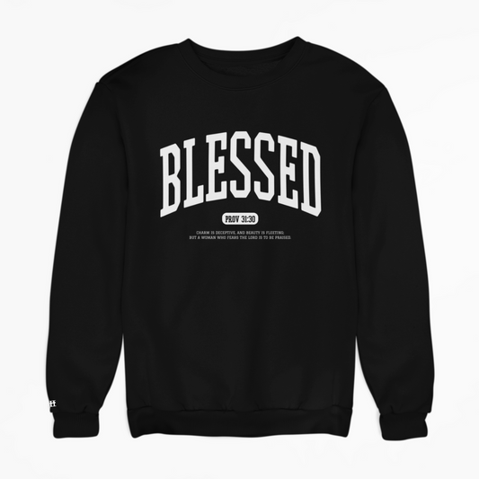 Blessed WOMENS Proverbs 31:30 Crewneck