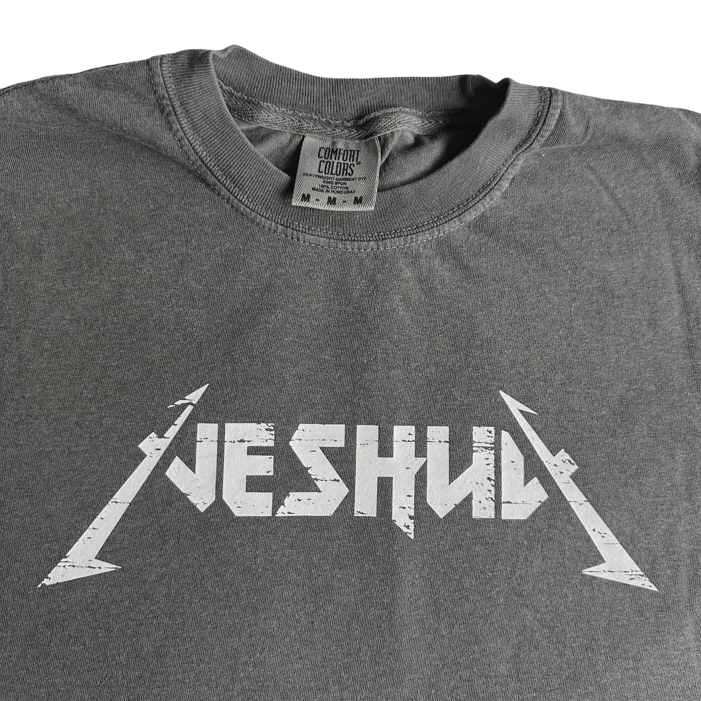 "Yeshua" Pepper Color faded T Shirt