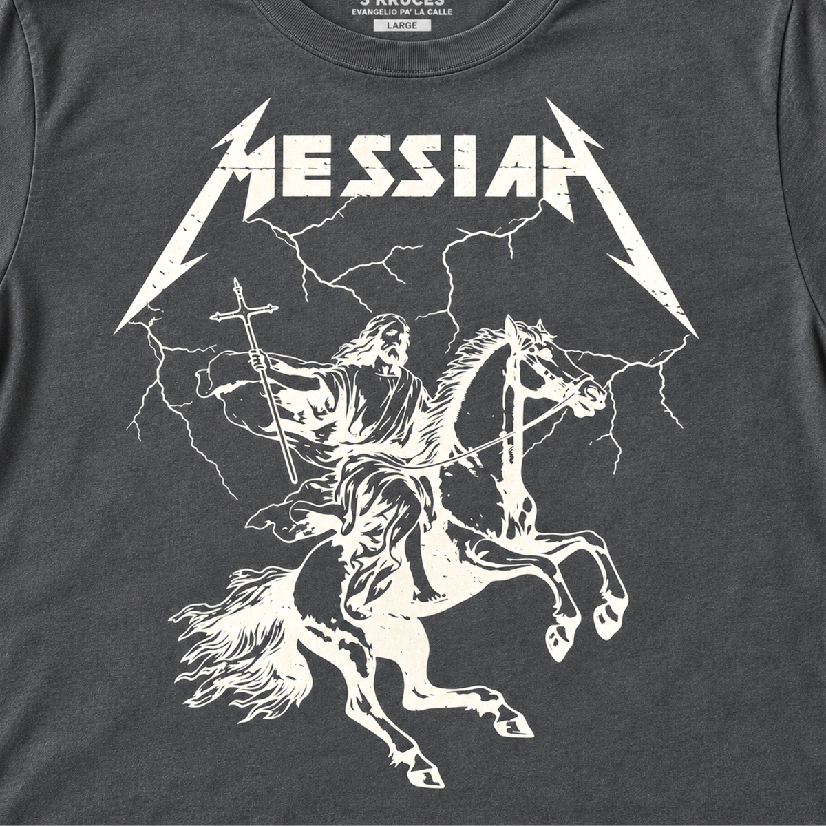 revelation messiah t shirt gray 3kruces